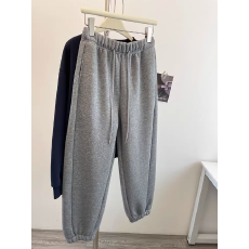 批发冬季加厚束脚卫裤女高腰显瘦宽松休闲运动保暖长裤