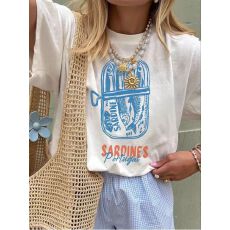 批发短袖通勤上衣夏款新款卡通tee休闲运动圆领T恤潮