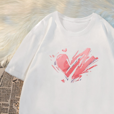 批发夏季半袖纯棉宽松美式时尚<b class='q'>夏装</b>网红潮牌短袖女显瘦T恤oversizeins