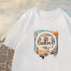 批发夏季短袖女宽松<b class='q'>夏装</b>纯棉体恤半袖oversize上衣小众百搭圆领T恤ins