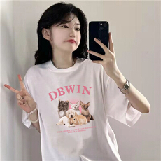 批发夏季潮牌女<b class='q'>短袖</b>设计感T恤超火ins热卖韩版美拉德小众纯棉宽松显瘦