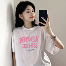 批发纯棉设计感T恤春夏季美式潮牌上衣短袖女爆款慵懒风个性宽松大码