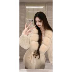 批发26 <b class='q'>韩国</b> 秋冬氛围感系带收腰显瘦慵懒松弛感皮草外套