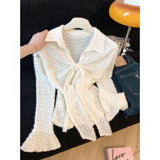 批发实拍～纯欲性感V领蕾丝拼接气质上衣<b class='q'>女</b>撞色修身小个子长袖<b class='q'>打底衫</b>