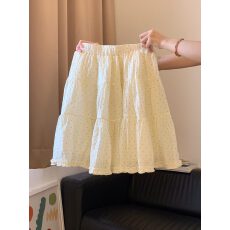批发韩系穿搭少女风波点蛋糕裙半身裙女夏高腰显瘦A字小个子蓬蓬短裙