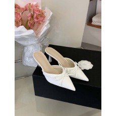 批发夏季新款高跟鞋女细跟尖头时尚百搭外穿包头半拖后空凉鞋女