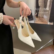 批发89819-35法式晚晚风尖头单鞋2026秋<b class='q'>冬</b>新款浅口百搭细跟高跟鞋女