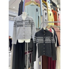 批发实拍韩版ins简约舒适保暖半高领纽扣<b class='q'>开衫</b>外套<b class='q'>针织</b>毛衣上衣百搭女