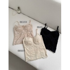 批发秋冬磨毛法式蕾丝纯欲吊带美背一体杯免穿<b class='q'>文胸</b>背心女修身显瘦