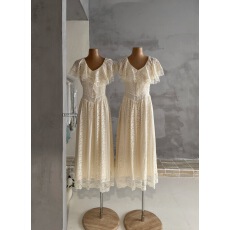 批发TOROON “南法dress ”重工蕾丝<b class='q'>连衣裙</b>女夏季新款收腰显瘦长裙