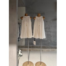 批发Ranwear 斩男更斩女 獨家超嗲芭蕾白纯欲温柔千金感无袖挂脖上衣