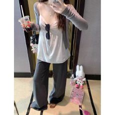 批发韩系穿搭白色v领吊带背心女早春2026<b class='q'>新款</b>外穿防晒衫无袖上衣套装