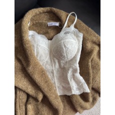 批发纯欲风蕾丝磨毛保暖带胸垫吊带背心女可外穿修身显瘦内搭打底上衣