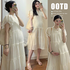 孕妇装新款2026大码孕妇连衣裙网红雪纺孕妇裙