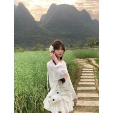 批发美式复古彩色花朵印花防晒罩衫女