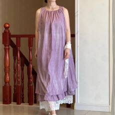 批发已出货 2026夏季ins风无袖A字裙超好看女装长裙