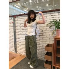 批发美式复古甜酷印花连帽短袖T恤女百搭修身新款时尚显瘦
