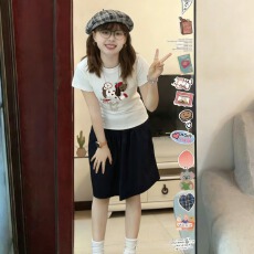 批发2026韩系穿搭一整套女夏季新款巨好看短袖<b class='q'>针织衫</b>半身裙两件套装