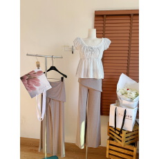 批发赵*露思同款修身高弹休闲裤