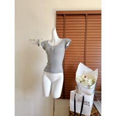 批发来财小马 <b class='q'>小</b>飞袖 双层木耳边<b class='q'>小</b>飞袖天丝羊毛正肩t恤修身百搭上衣