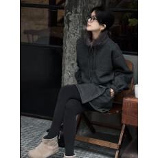 批发时尚简约<b class='q'>欧洲站</b>穿搭<b class='q'>新款</b>高领宽松显瘦上衣气质短裙两件套