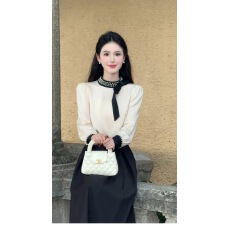 批发千金风<b class='q'>缎面</b>衬衫套装裙2026年秋季法式两件套女