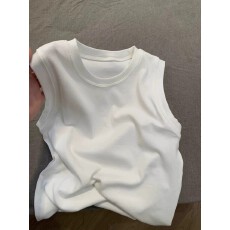 批发纯色内搭背心打底遮副乳圆领无袖背心<b class='q'>上衣</b>女2026夏外穿女