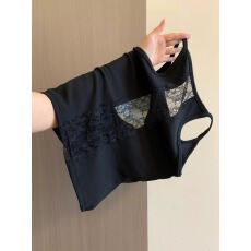 批发带胸垫2026夏季辣妹款小吊带背心女带胸垫辣妹内搭美背<b class='q'>上衣</b>女