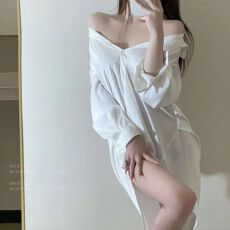 批发黑色衬衫裙女<b class='q'>性感</b>韩版宽松<b class='q'>睡裙</b>女春夏季雪纺长袖睡衣女夏天家居服