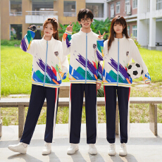 批发班服运动会外套三件套<b class='q'>秋</b>季毕业运动会套装学生初中校服
