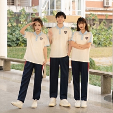 批发实拍班服运动会polo短袖夏季毕业运动会套装学生初中t恤校服