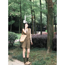 批发复古老钱风套<b class='q'>装</b>2026夏季时尚新款无袖马甲背心高腰休闲短<b class='q'>裤</b>两件套