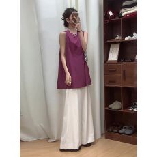 批发韩版新款通勤简约圆领无袖背心衬衫女2026夏季宽松显瘦高级感<b class='q'>上衣</b>