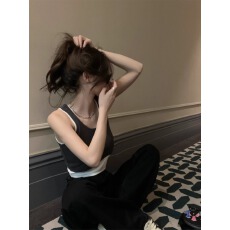 批发已出货 <b class='q'>莫代尔</b>面料 260克 两件套 运动<b class='q'>背心女</b>