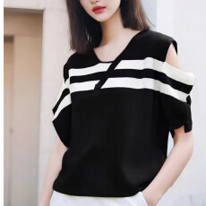 轻熟法式宽松显瘦穿搭设计高级感小众针织衫女夏时尚洋气减龄上衣