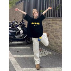 批发官图 21支纯棉210克100%棉美式高街短袖<b class='q'>t</b><b class='q'>恤</b>女潮牌<b class='q'>欧美</b>