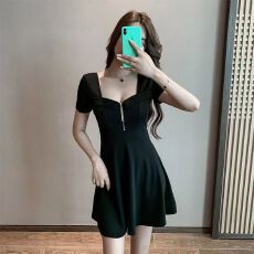 批发纯欲风<b class='q'>性感</b>连衣裙新款夜场上班<b class='q'>夜店</b>衣服气质女神范纯欲风收腰显瘦