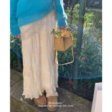 批发温柔韩女 <b class='q'>雪纺</b>a字<b class='q'>半身裙</b>女秋冬垂坠感修身显瘦高腰长裙