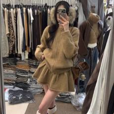 批发套装女2025秋季<b class='q'>新款</b>纯欲风辣妹针织毛衣开衫外套高腰<b class='q'>半身裙</b>两件套