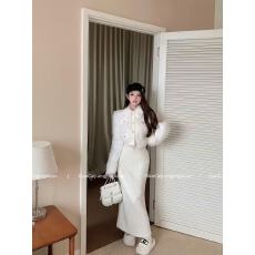 批发2025<b class='q'>冬</b>季小香风名媛风时尚短款温柔风毛毛外套显瘦半身裙两件套装