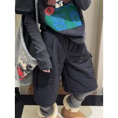 批发欧货工装夹棉五分裤女2025秋冬流行新款松紧腰抽绳百搭<b class='q'>休闲</b>裤短裤