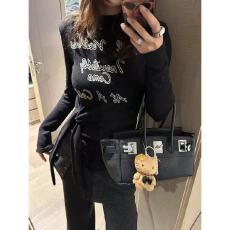 批发<b class='q'>大码</b>德绒字母刺绣绑带长袖上衣女2025秋冬季新款宽松显瘦<b class='q'>打底衫</b>女