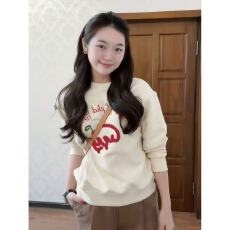 批发100%纯棉小众<b class='q'>潮牌</b>百搭圆领<b class='q'>卫衣</b>女秋冬季加绒加厚宽松显瘦上衣ins