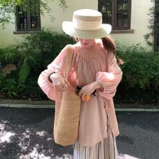 批发灯笼袖两面穿防晒<b class='q'>衬衫</b>女夏季薄款轻盈2026年新款<b class='q'>长袖</b>上衣小衫外搭