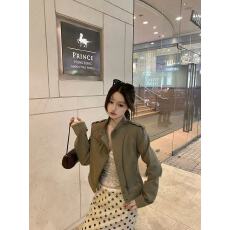 批发韩系高级感立领正肩拉链夹克女2026春季新款显瘦百搭<b class='q'>通勤</b>工装外套