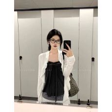 批发慵懒风搭配荷叶边长袖开衫女穿搭内搭抹胸上衣百搭减龄两件<b class='q'>套装</b>