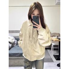 批发美式复古PU<b class='q'>皮衣</b>外套女2026春秋新款宽松小众设计感小个子夹克上衣
