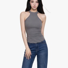 批发性感辣妹风无袖挂脖吊带背心女夏季新款<b class='q'>修身</b>显瘦高级感百搭上衣潮
