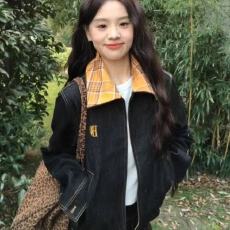 批发美式复古春秋<b class='q'>牛仔</b>拼接外套男女2026新款休闲工装潮流宽松夹克情侣