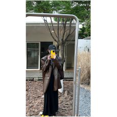 批发2023春秋新款韩版时尚美式复古高级感皮西装时尚黑色皮衣外套女潮